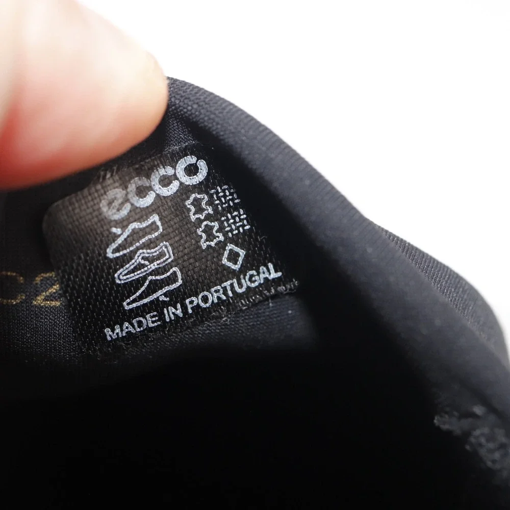 Ecco Womens Rise GTX Loafers Size 39 8 Waterproof Black Low Wedge GoreTex Shoes